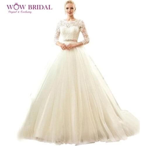 Wowbridal Satin Wedding Dresses