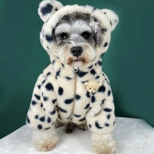 Winter Fleece Dog Clothes for Small Dogs Cute Dog Down Coat French Bulldog Jacket Schnauzer Clothing Yorkie Pug Pets Clothes