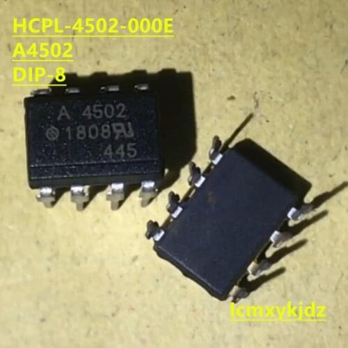 1Pcs/Lot , A4502 HCPL-4502 HCPL-4502-500E HCPL4502 HP4502 DIP-8/SOP-8 ,New Original Product New original fast delivery