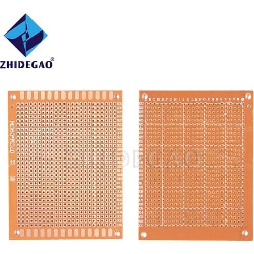 10pcs 7x9cm Single Side Prototype PCB Breadboard Universal Board Experimental Bakelite Copper Plate Diy Circuirt Board Yellow