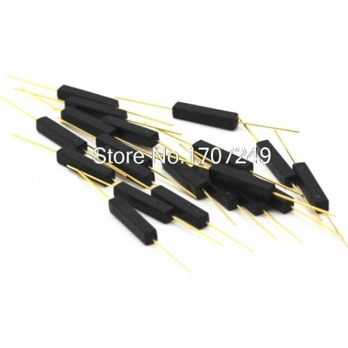 100 PCS Plastic Type Reed Switch 2 * 14 Normally Open Magnetic Control Switch GPS-14A Anti-Vibration/Damage Contact For Sensors