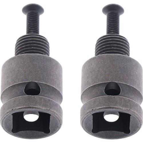 2PCS 1/2" Drill Chuck Adaptor For Impact Wrench Conversion 1/2-20UNF Power Tools Accessories Drill Bit Sets Replacement Parts