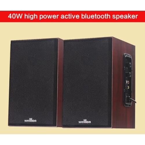 40W 4 Inch Home Active Speaker Computer Bluetooth Speaker Home Theater TV/computer Audio DIY HiFi Fever Speaker with Tone
