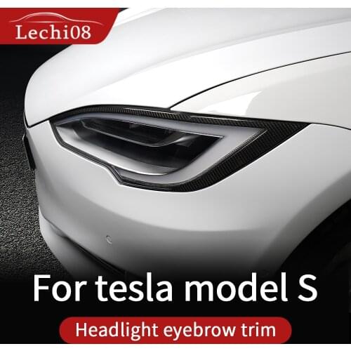 Headlight trim for Tesla model S accessories/car accessories tesla S accessoires carbon fiber trim