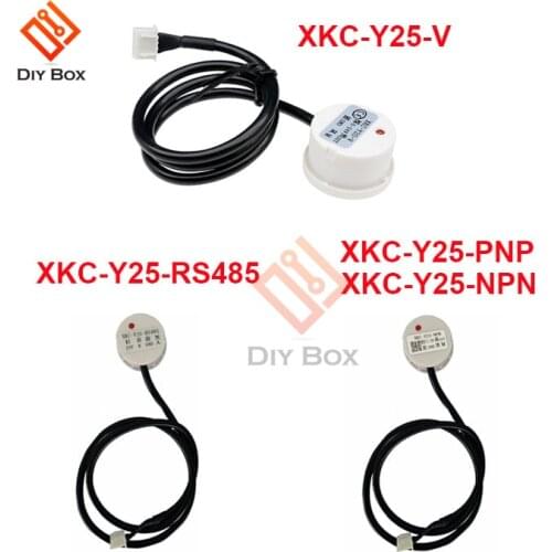 DC 5V 12V 24V XKC Y25 Non Contact Liquid Level Sensor Switch Detector Outer Adhering Type Level Sensor NPN PNP Rs485 Interface