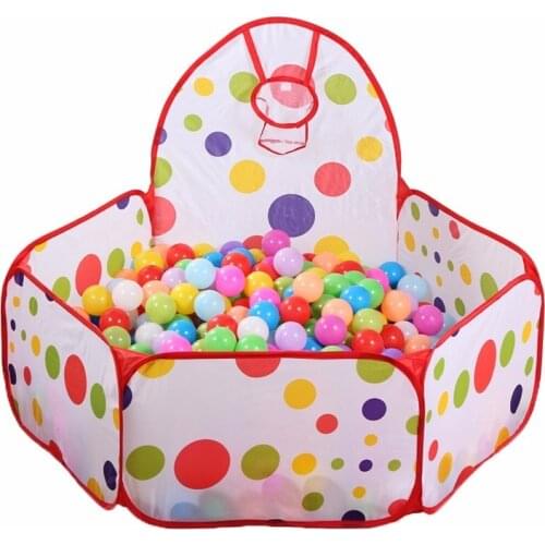 Baby Playpens Safety Tents for Pools with Basketry Kids Toddler Mesh Play Tent Indoor Stress Ocean Ball Pool Play Yard Play Mat