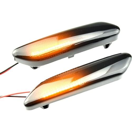For BMW MINI COOPER R60 R61 COUNTRYMAN PACEMAN Dynamic scroll flashing LED Side Marker Indicator Lamp Turn Signal Fender Lights