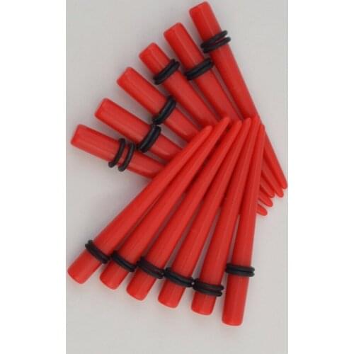 Idealway 12PCS Acrylic Ear Plugs Taper Gauges Expander Stretching Body Piercing Jewelry Flesh Tunnel Wholesale