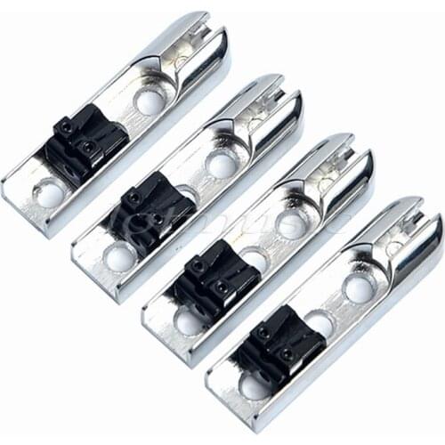 Individual Bass Bridge Tailpiece for 4 String Electric Bass Guitar Parts Accessories Gold