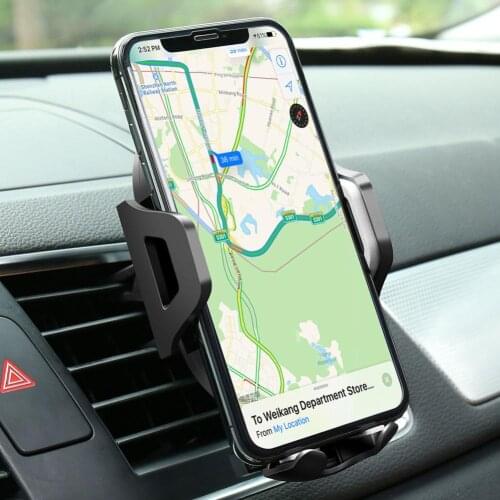 Carbon Fiber Texture Car Telescopic Suction Cup Clip Air Outlet Phone Holder
