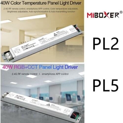 MiBOXER PL5 40W RGB+CCT led Panel Light Driver power PL2 40W Color Temperature Panel Light Driver Transformer