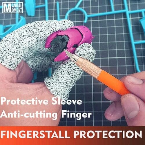 Models Gundum Assembly Upgrade FINGERSTALL PROTECTION Anti-cutting Finger End Protective Sleeve Model Hobby Tools Accessory