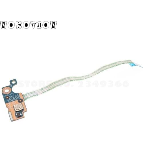 NOKOTION For HP Pavilion 15 15-AC 15-AF 15-AY 15-BA 250 255 G4 G5 Laptop Power Button Board Switch Cable LS-C701P