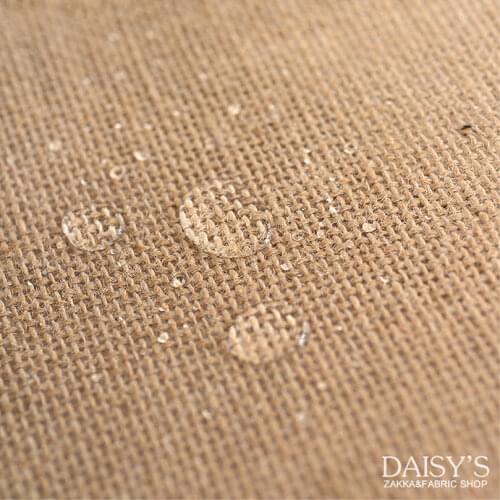 50cm x140cm Thick Natural Pure Yellow Linen Coated Cloth jute Fabric Waterproof Stiff Slightly odor dry it disappear decoration