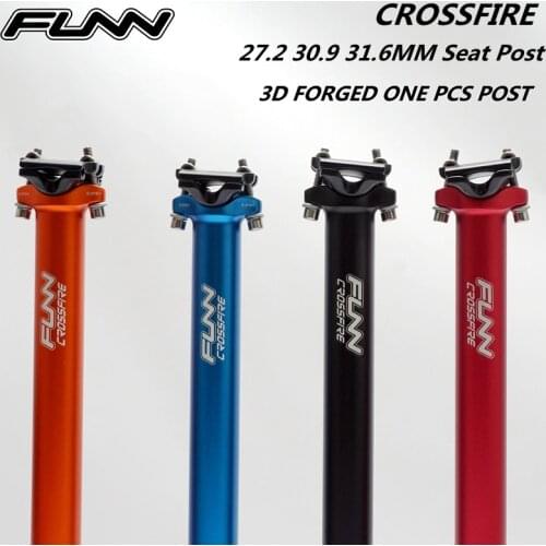 FUNN CROSSFIRE SEAT POST MTB Mountain Road Bike Alloy 3D Forged One PC Straight 30.9 31.6*400L 27.2*350L Bicycle Seat Post