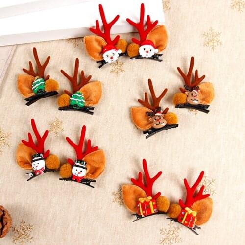Christmas gift childrens Adult Party Dress headband hair ornament little girl hairpin ornament deer horn Headband
