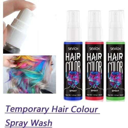 5 Colors Hair Color Spray Temporary Hair Color Dye Washable Unisex Instant Hair Styling Coloring Products