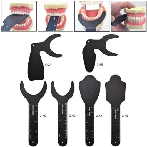 1pcs Dental Orthodontic Photographic Image Contrast Board Oral Cheek Black Plate Contrasters Autoclavable Lab Instrument 6 Size