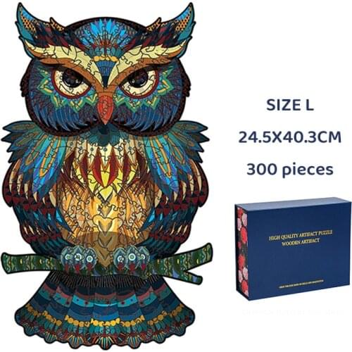 Unique 3D Wooden Puzzle Mysterious Animal Puzzles Boutique Gift Box Packaging Gift For Adult Kids Fabulous Montessori Toys Gift