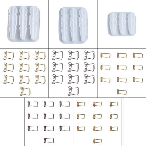 Clips Clamps Silicone Mould DIY Crafts Jewelry Making Crystal Epoxy Resin Mold