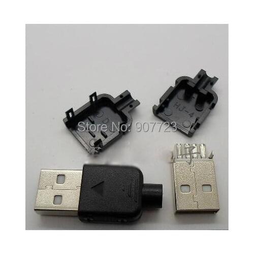 10pcs/lot DIY USB 2.0 A Male Assembly Adapter Connector Plug Socket