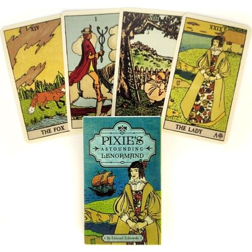 2021 New Tarot Cards Pixies Astounding Lenormand And PDF Guidance Divination Deck Entertainment Parties Board Game 36Pcs/Box