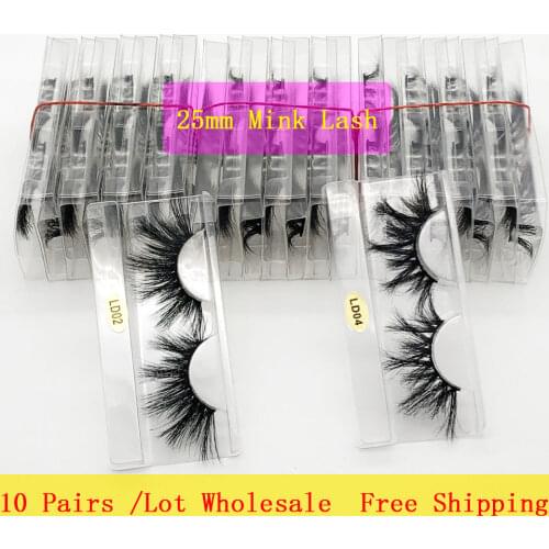 Make up 25mm Mink Eyelashes Wholesale 3D Mink Lashes Beauty False Eyelash Extension Dramatic Natural Cruelty Free Mink 5D Lashes