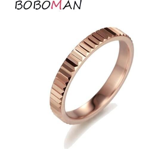 Thin slim 3mm rose gold knuckle ring small finger MIDI finger ring simple design fashion jewelry rings for women