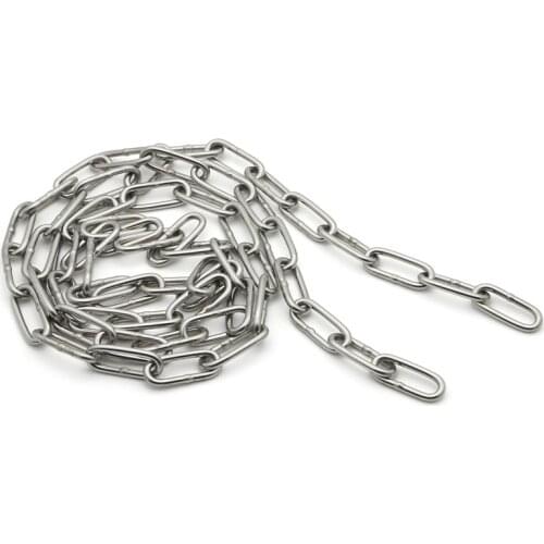 304 stainless steel chain traction tag chandelier clothes drying iron chain pet dog Choker Collar 5 meters