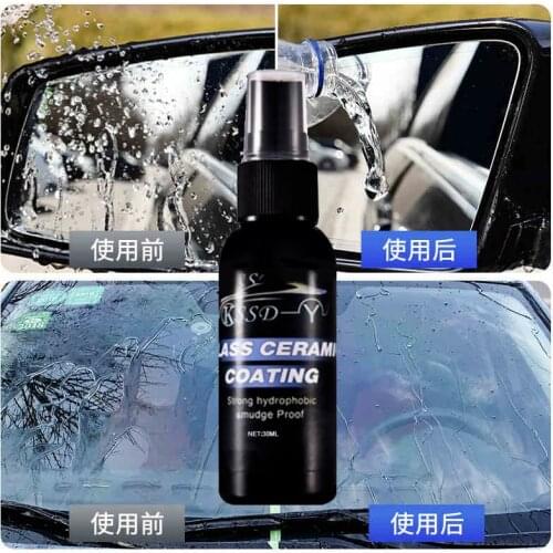 30ml Auto Windshield Water Repellent Nano Hydrophobic Coating Anti-fog Agent Waterproof Rainproof Spray Car Wash Maintenance