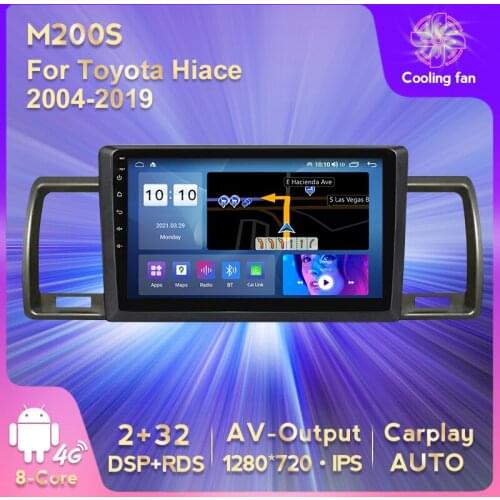 6G RAM 128G ROM 1280X720 HD Android 11 DSP RDS Navigation For Toyota Hiace 2004-2019 GPS Car Multimed Radio Player no dvd 2 din