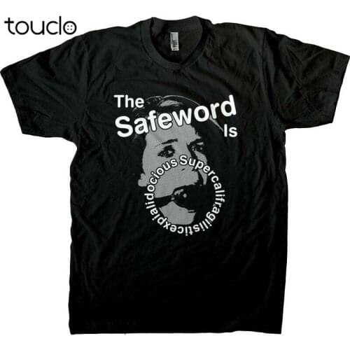 BDSM Safeword Mens T-shirt, Humorous Ball Gag Safe Word BDSM Shirt
