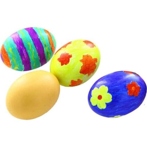 Wooden Egg Holding Cup Easter Eggs Holder DIY Unfinished Crafts Drawing Model Painted Graffiti Tools