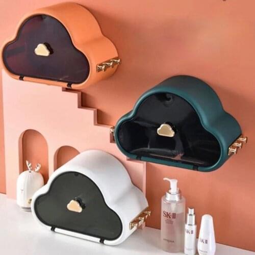 Cloud Shape Tissue Holder Hand Towel Dispenser Roll Paper Pumping Box Toilet Bedroom Wall-mounted Storage Restroom Accessories