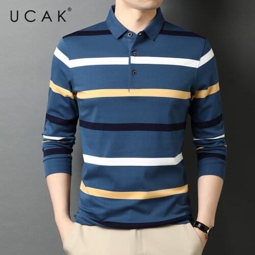 UCAK Brand Classic Long Sleeve Pure Cotton T Shirt Homme Spring Autumn New Arrival Streetwear Casual Tshirt Men Clothes U5650