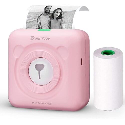 Mini Bluetooth Pocket Printer, Peripage Printer, Portable Label Sticker Receipt Printer, for Android iOS Windows Devices Gifts