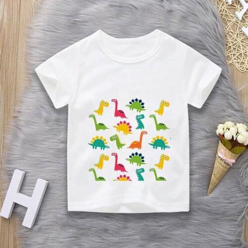 Summer Brand New Children T-shirt Animal Dinosau Boys/girl T-shirt Kids Short Sleeve T-shirts Casual Baby Tops Clothing