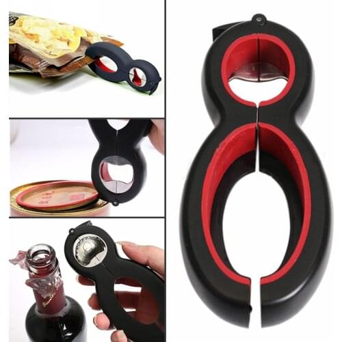Multifunction 6 in 1 Bottle Jar Can Manual Opener 6 Way Opener Kitchen Gadget kitchen tools