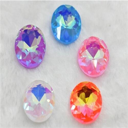 Mocha ab color 27mm round glass crytsal stones for crafts diy show clothes jewels design