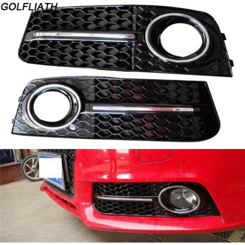 GOLFLIATH A4 B8 Sedan 4-Door ABS Auto Side Fog Light Cover Trims for Audi A4 B8 Standard 2009-2012 2pcs/set ( Non Sline )