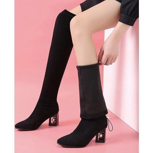 Женские высокие ботинки NIDENGBAO China At AliExpress