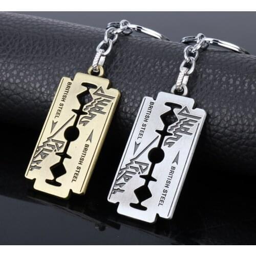 2017 Novel Jewelry Razor Pendants Key Rings for Men Car Key Key chain Alloy chaveiro