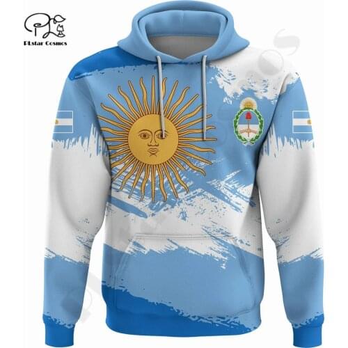 PLstarCosmos 3DPrint Newest Argentina Sport Country Flag Unique Men/Women Cozy Hrajuku Casual Streetwear Hoodie/Zip/Sweatshirt 3