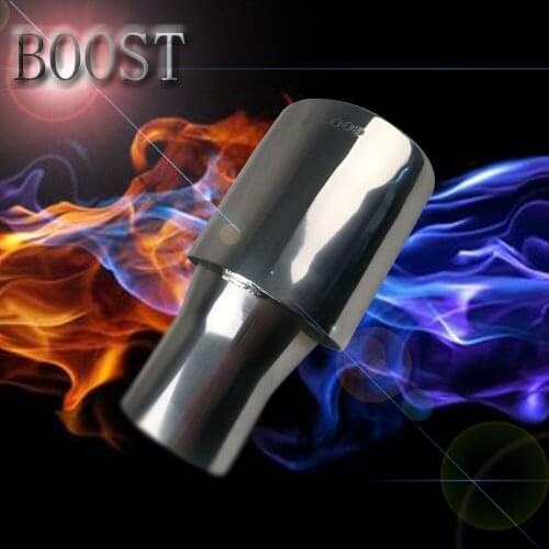 BOOST Car Exhaust Pipe Muffler Tail Silencer Rear Tail Throat Double Layer 2mm Stainless Steel High-end Customized