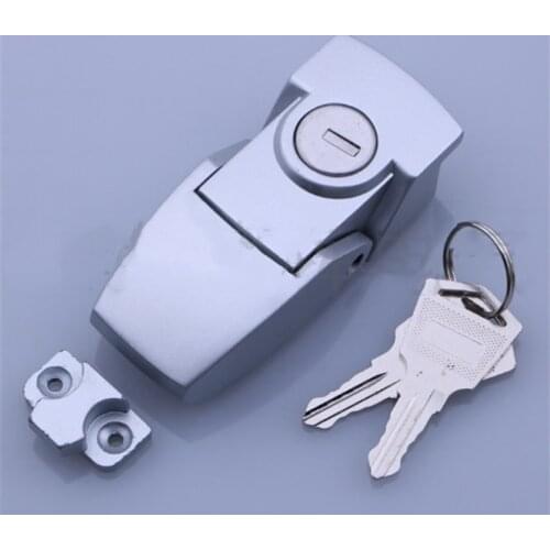 Durable Cabinet Coated Metal Hasp Latch with Lock cylinder DK604 Security Toggle Lock With Keys power cabinet electrical box