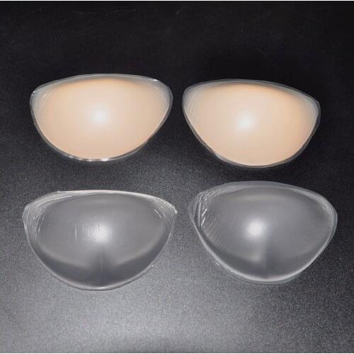 Transparent/Skin Silicone Bra Inserts Breast Enhancers Push Up Breast Pads for Swimsuits Bikini Wedding Dress