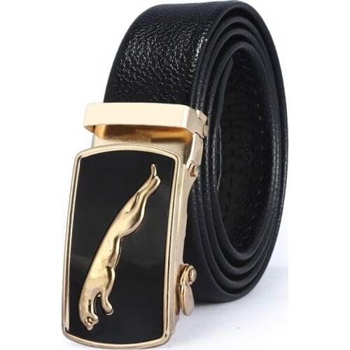 Men belt fashion PU Alloy Automatic Buckle Belt business affairs Decorative Durable Charm Belts for Man’s Belt
