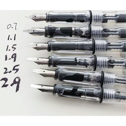 1pc Gothic Parallel Calligraphy Art Flower Body Flat Tip Roman Tibetan Arabic Ink Fountain Pen Student School Office Supply