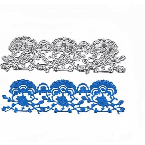 Scrapbooking Dies Vine Border Troqueles For Album Paper Card Making Decor DIY Craft Metal Die Cutting Clear Stamps And Dies New