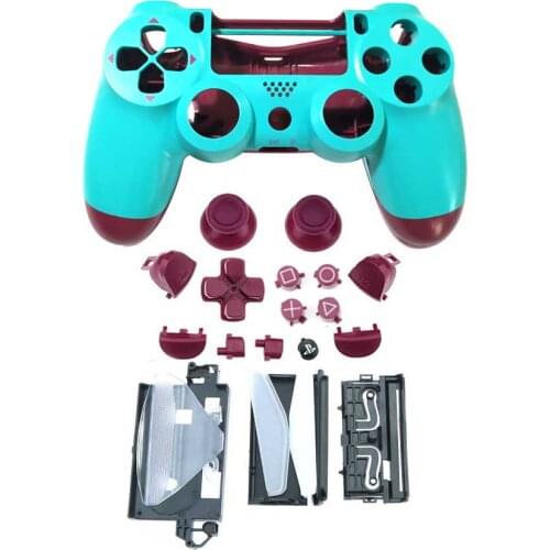 JCD Replacement Full Shell Case W/ Buttons Mod Kit For DualShock 4 JDS 040 JDM-040 for PS4 Pro Slim Controller Housing Cover
